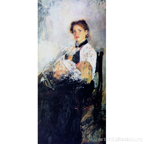 Портрет Н.Я. Дервиз с ребенком