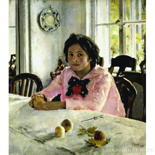 Девочка с персиками