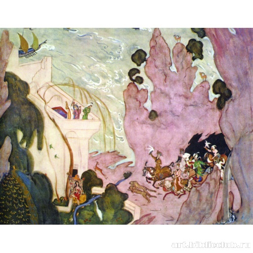 Всадники. Эскиз занавеса к балету 