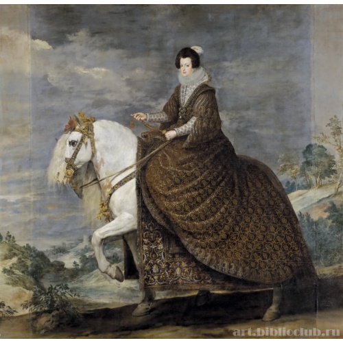 Конный портрет королевы Изабеллы Бурбонской