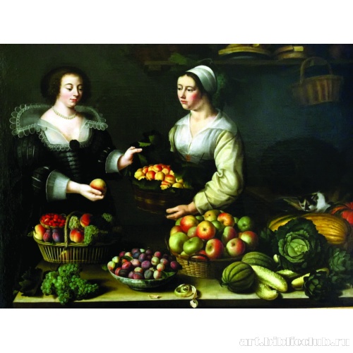 Продавщица овощей и фруктов