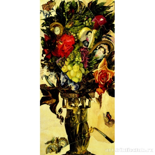 Натюрморт с харитами на светлом фоне