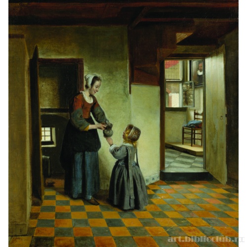 Женщина, дающая кувшин ребенку (Чулан)