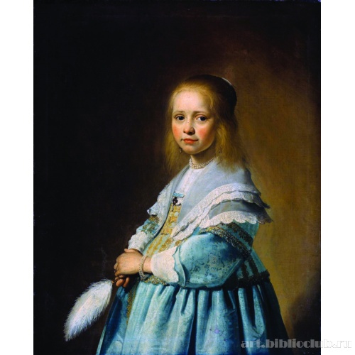 Портрет девочки в голубом платье