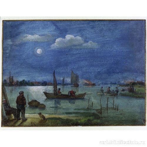 Рыбаки лунной ночью