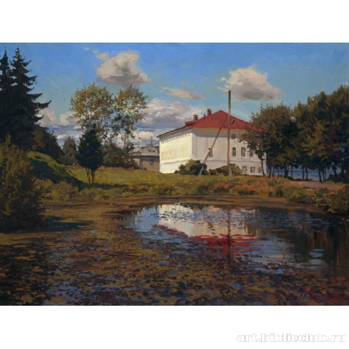 Вид на музей пейзажа в г. Плес