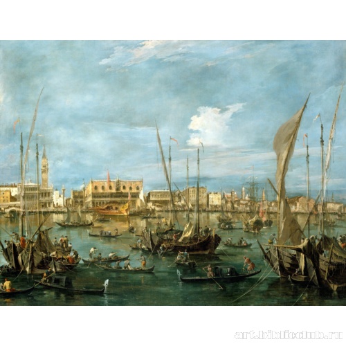 Мол, набережная Скьявони и лагуна у Сан-Марко