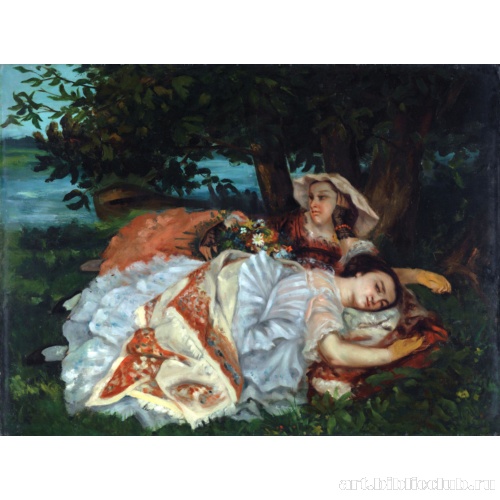 Девушки на берегу Сены