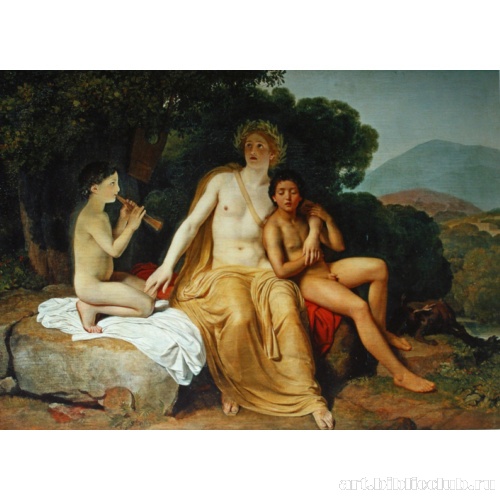 Аполлон, Гиацинт и Кипарис, занимающиеся музыкой и пением