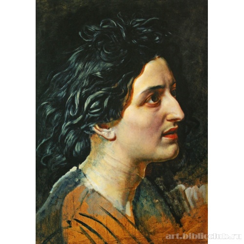 Голова юноши в повороте головы Иоанна Крестителя