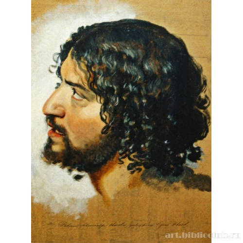 Голова молодого мужчины, в повороте головы дрожащего