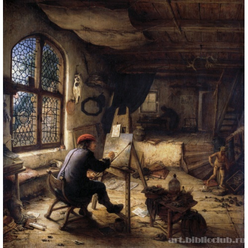 Художник в мастерской