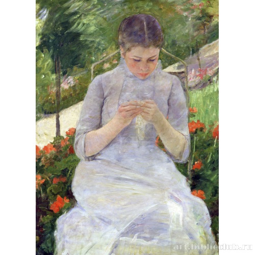 Девушка в саду