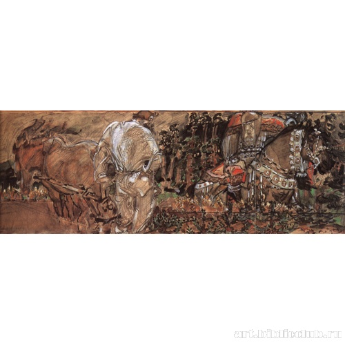 Микула Селянинович. Эскиз панно