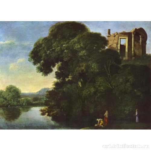 Пейзаж с храмом Весты в Тиволи