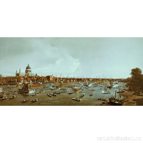 Лондон. Темза с видом на город и собор Святого Павла