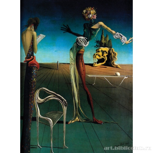 Женщина с головой из роз