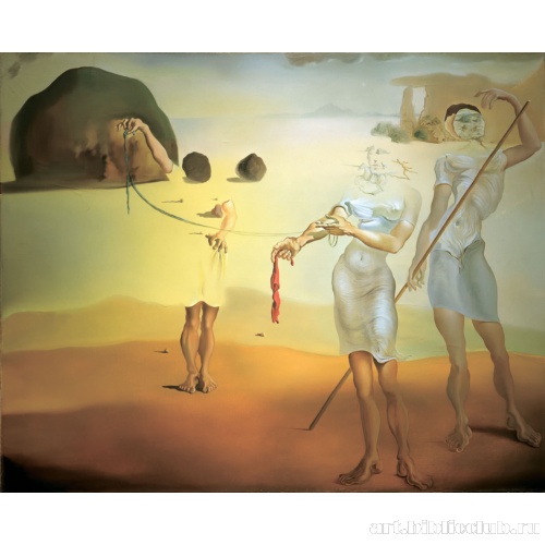 Очарованный пляж с тремя размытыми грациями