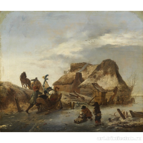 Возок боярина на льду