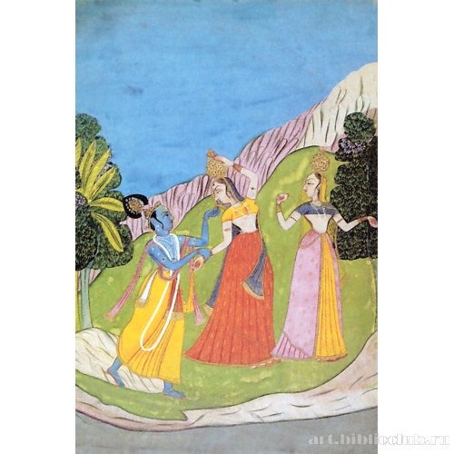 Кришна, собирающий дань с пастушек