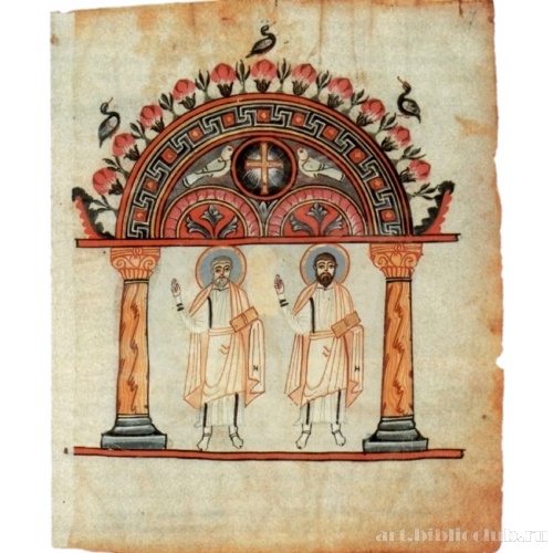 Два святых (евангелисты?)