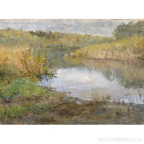 Река во Франции. Эскиз