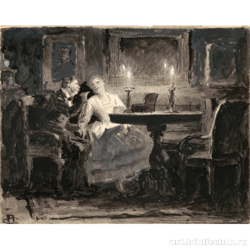 Супруги Маниловы. Гостиная