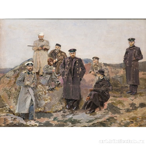 Групповой портрет С. Мамонтова с путейцами