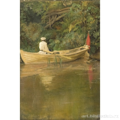 Лодка на Воре в Абрамцеве