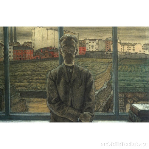 Человек в очках. Портрет художественного критика и поэта К.А. Сюннерберга