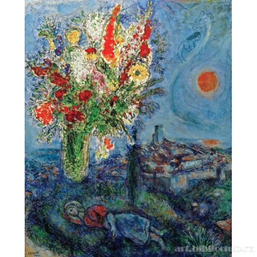 Девушка, спящая в цветах