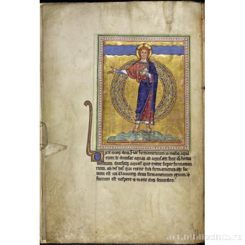 Абердинский бестиарий. Сотворение неба и земли