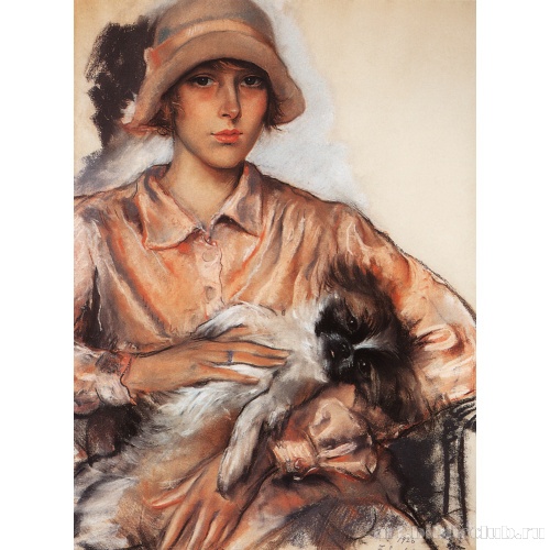 Портрет дамы с собачкой. И. Велан