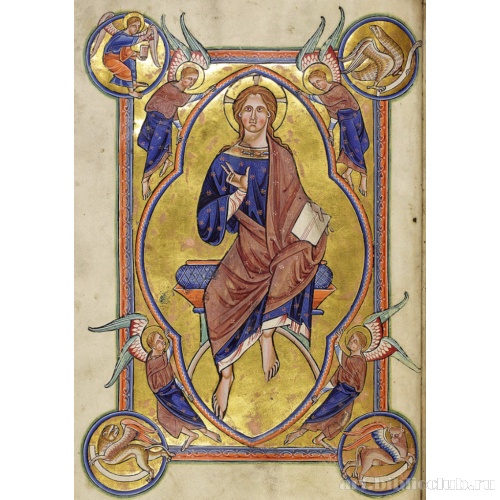 Христос во славе. Миниатюра из Абердинского бестиария