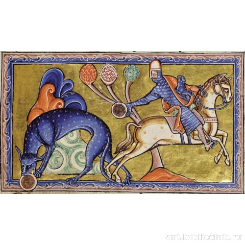 Тигрица. Миниатюра из Абердинского бестиария