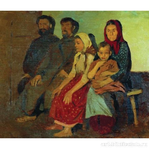 Ожидание новобрачных от венца в Новгородской губернии