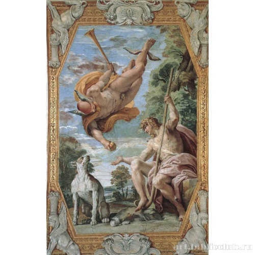 Палаццо Фарнезе. Роспись плафона. Сцена Меркурий и Парис