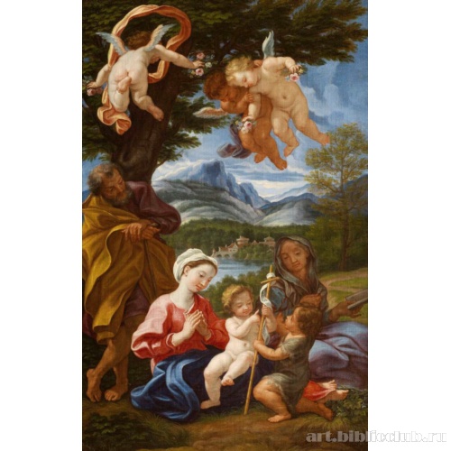 Святое семейство с Иоанном Крестителем и святой Елизаветой