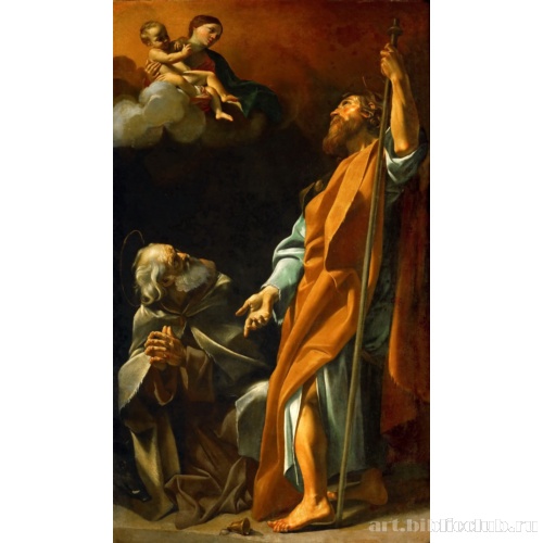 Явление Мадонны с младенцем отшельникам свв. Петру и Антонию