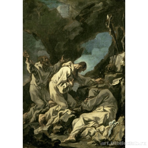 Три камальдолийских монаха в молитве