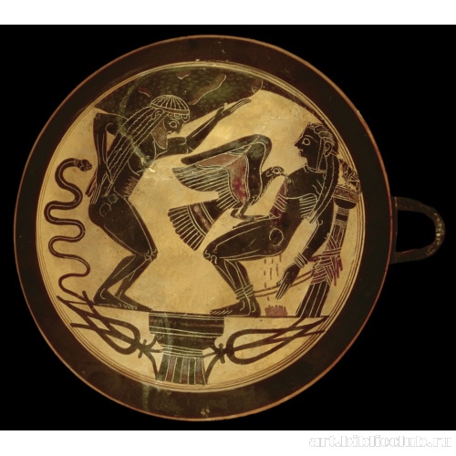 Лаконский килик с Прометеем и Атлантом