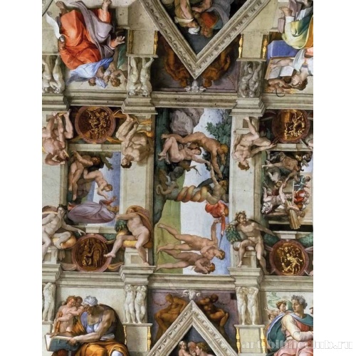 Роспись плафона. Фрагмент