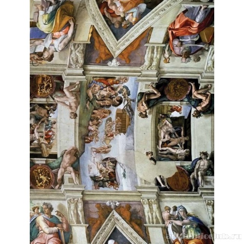 Роспись плафона. Фрагмент