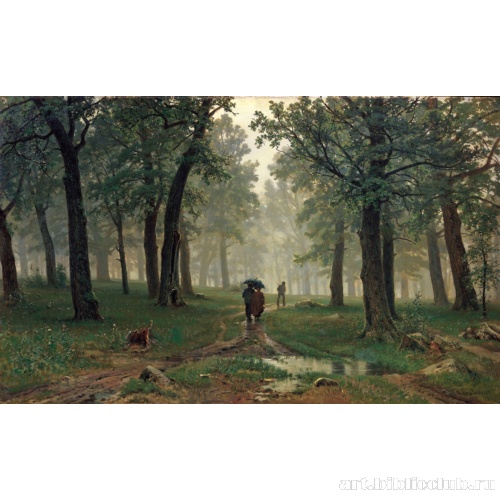 Дождь в дубовом лесу