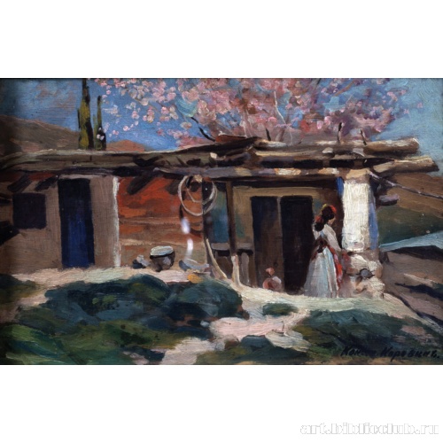 Крым. Цветущие миндальные деревья