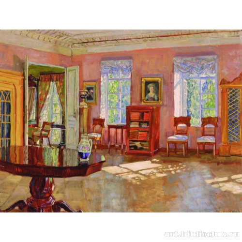 Интерьер библиотеки помещичьего дома