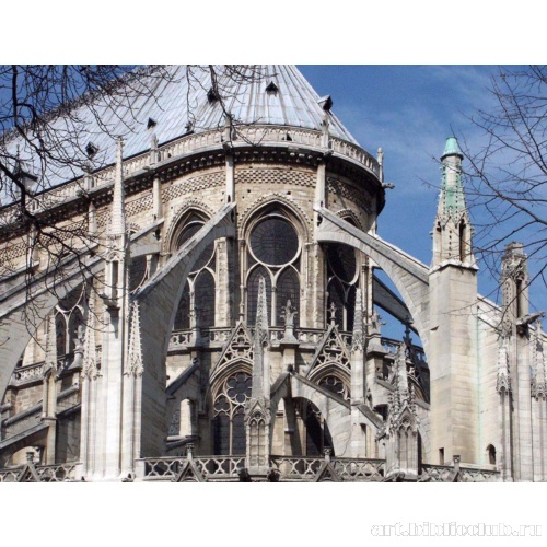 Собор Парижской Богоматери. Фрагмент восточного фасада