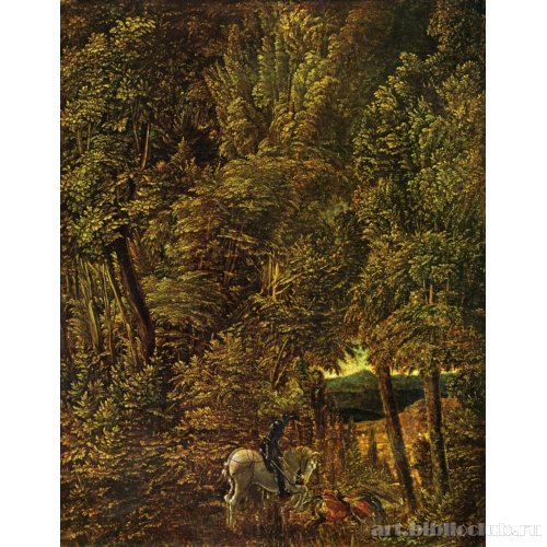 Пейзаж со Св. Георгием, поражающим дракона