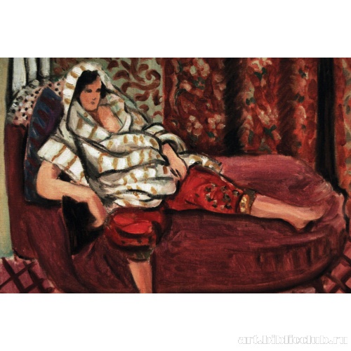 Женщина на розовом диване. Фрагмент