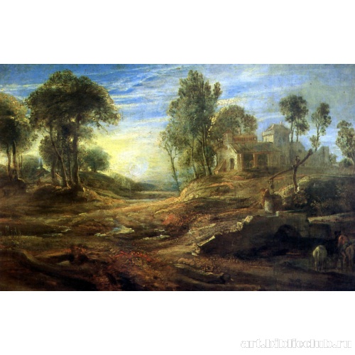 Пейзаж с водопоем